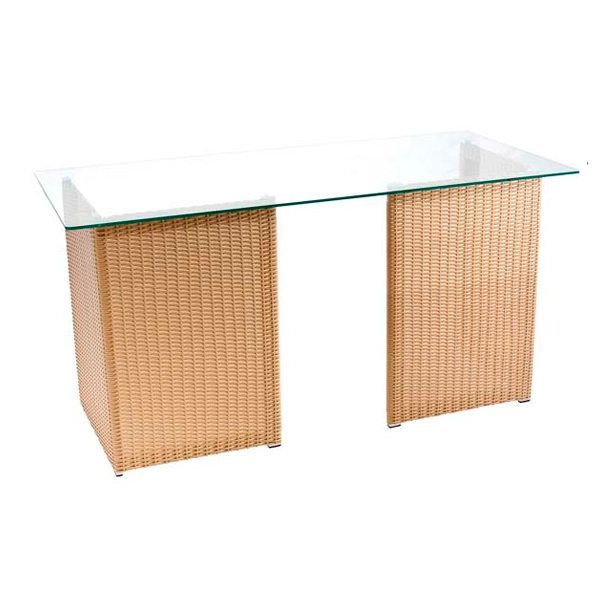 Mesa de Vidro com Junco para consultórios, mesa de junco com vidro, mesa escritório sp