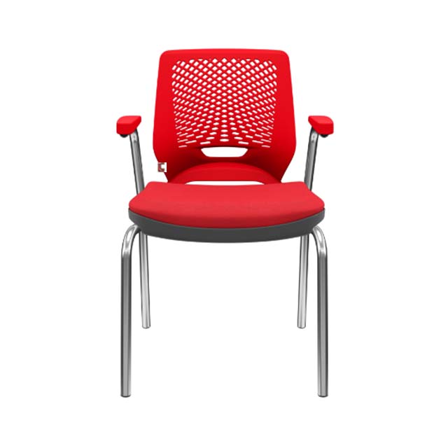 Cadeira Fixa Escritório Vermelha