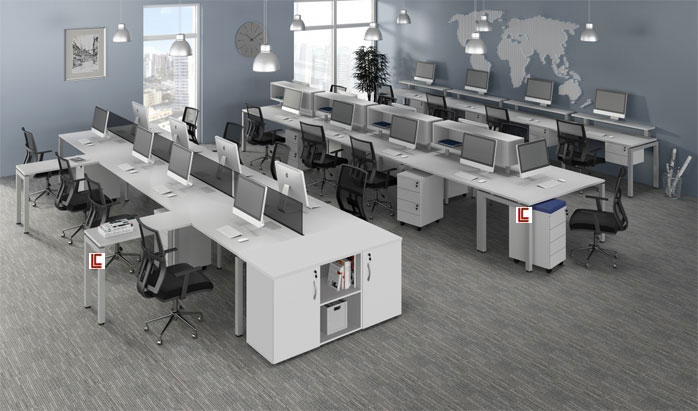 Mesa Plataforma Branca SP, Móveis Office SP, Móveis para escritorio sp