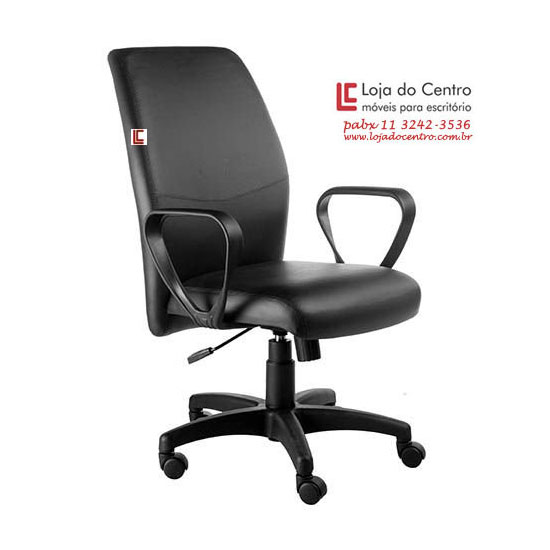 Cadeira Diretor Slim Preta, Cadeira Diretor Slim SP, Cadeiras para escritório sp, cadeiras escritório sp