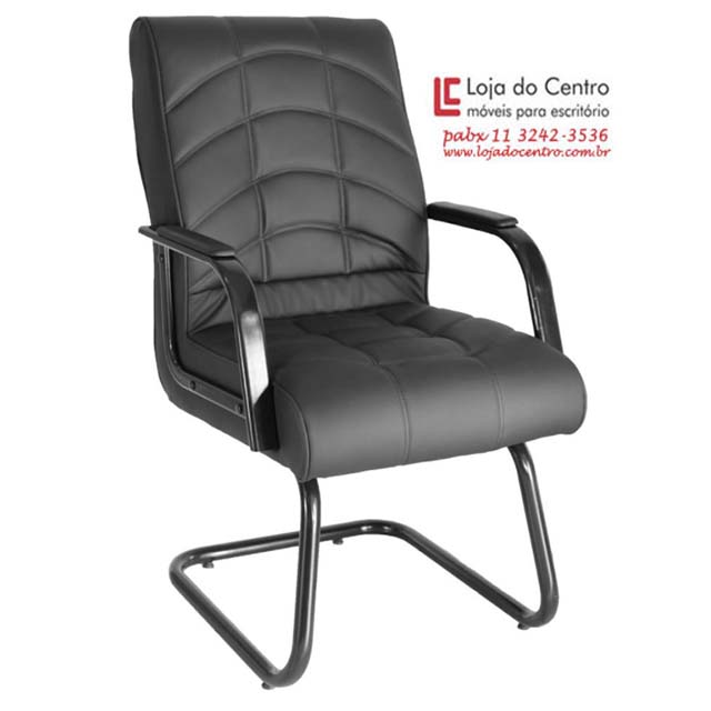 Cadeira Fixa Conforto Preta em SP, Cadeira Fixa para Escritório em SP, cadeira escritório sp