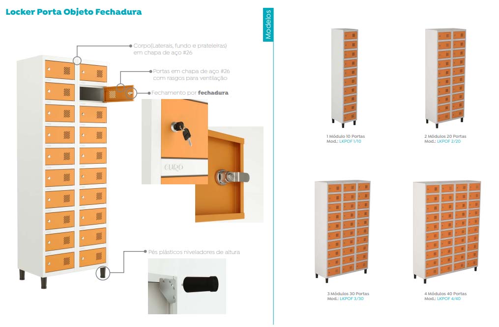 Locker Porta Objetos - com Fechadura; em SP