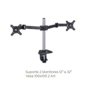 Suporte articulado para 2 Monitores