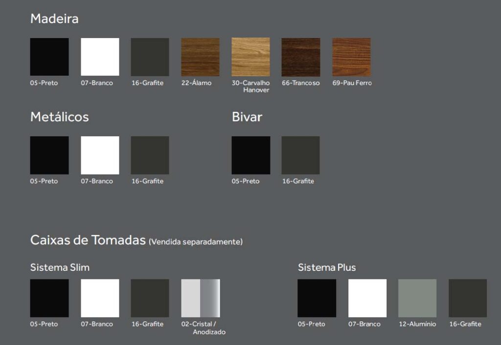 cores para mesas escritório alto padrão