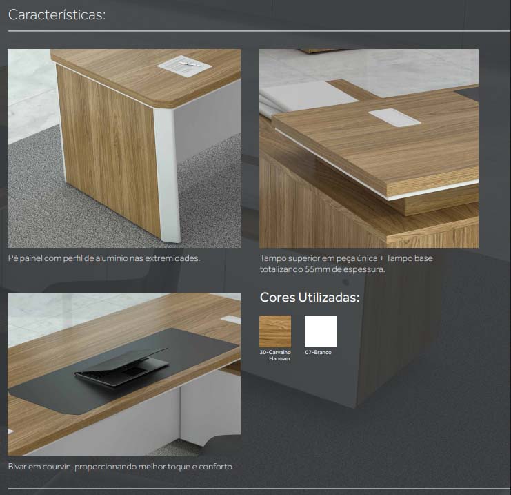 Mesa Diretiva Top - detalhes