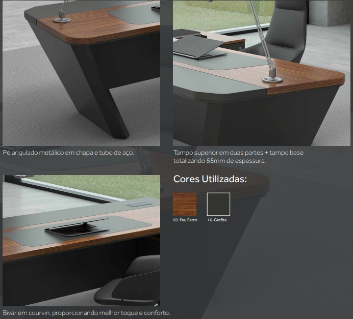 Mesa diretor top; em São Paulo