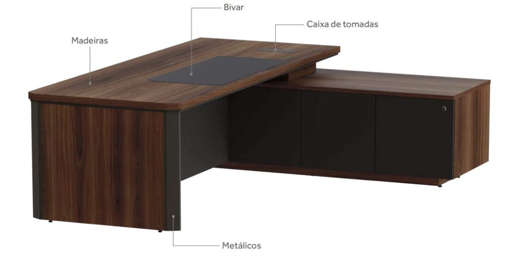 Mesa Diretor madeira natural; em São Paulo