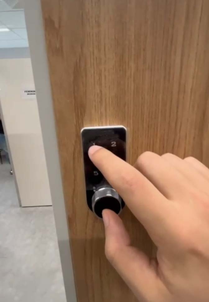 Locker fechadura com segredo