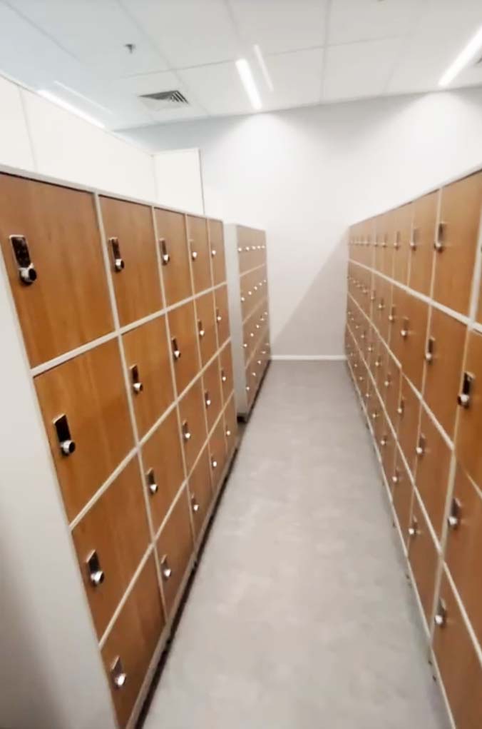 Locker com fechadura com segredo
