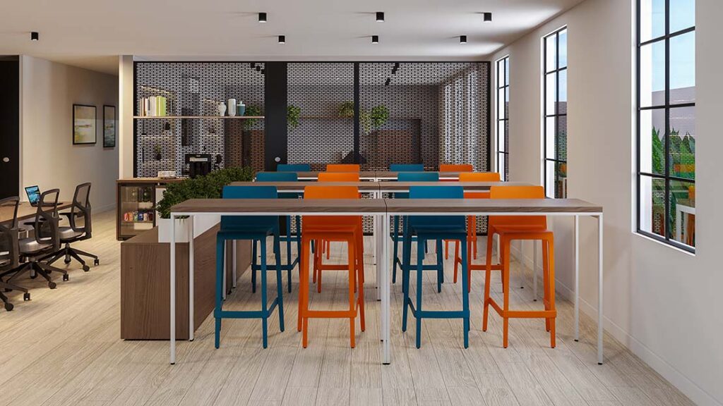 Mesa Alta para Escritório, para notebook e café
