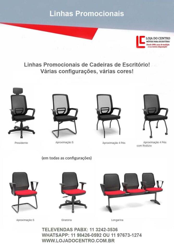 Cadeiras de Escritório em Oferta